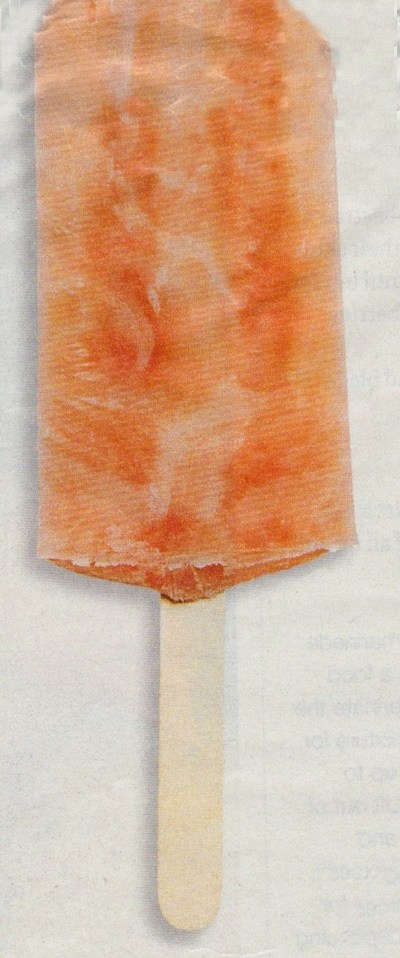 picture of Ruby grapefruit and campari lolly
 Ices